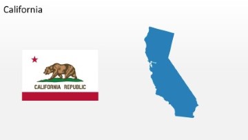 PowerPoint US State California Map