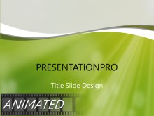 Green Dust Light PPT PowerPoint Animated Template Background