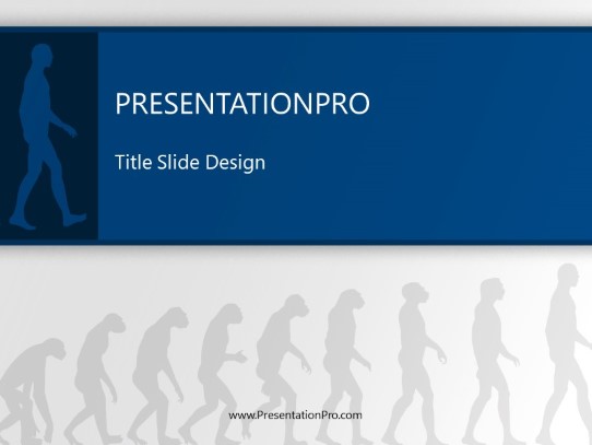 Human Evolution PowerPoint Template title slide design