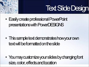 Animated Gears In Motion PowerPoint Template text slide design