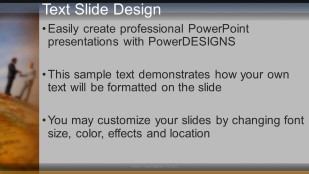 Global Agreement Widescreen PowerPoint Template text slide design