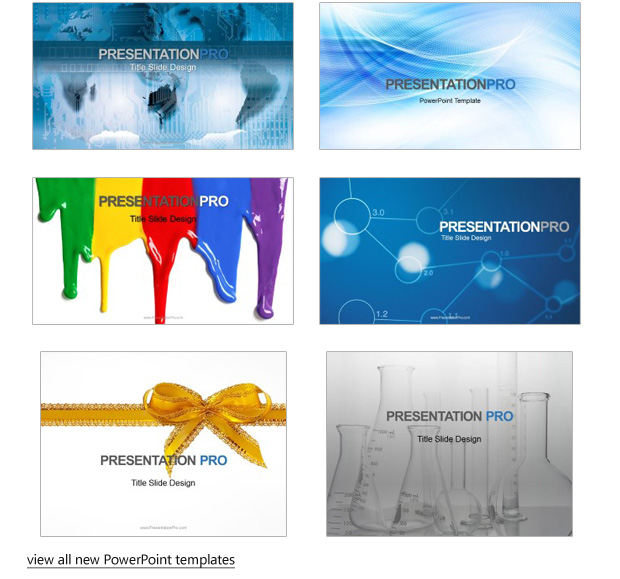new template backgrounds for PowerPoint