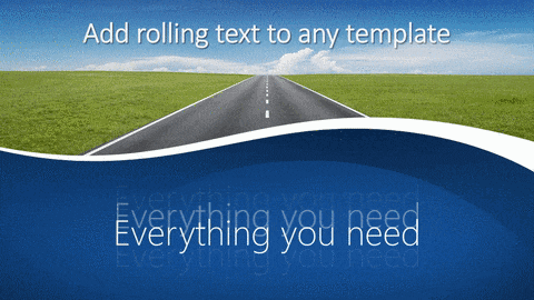 animated rolling text in PowerPoint, sample 2