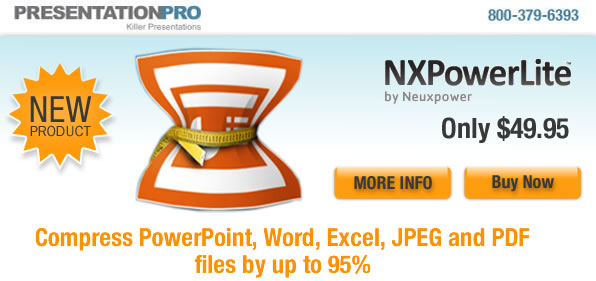 NXPower Lite - Compress PowerPoint, Word, Excel, JPEG and PDF files by up to 95%