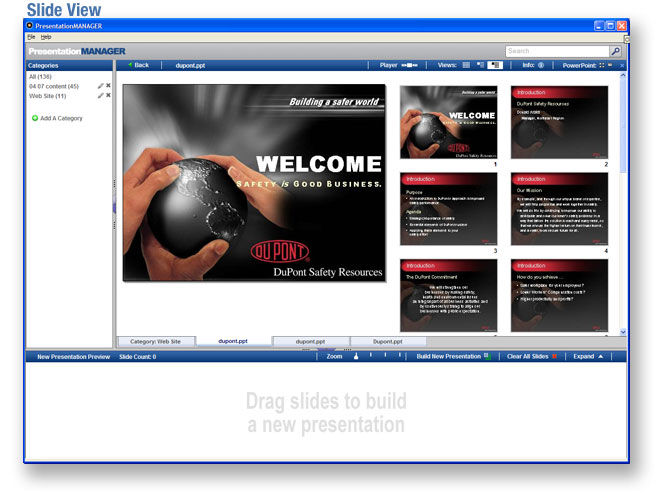 PresentationManager Slide View