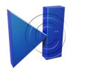 Download action button end blue PowerPoint Graphic and other software plugins for Microsoft PowerPoint