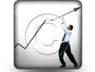 Download businessmanpushinggraph b PowerPoint Icon and other software plugins for Microsoft PowerPoint