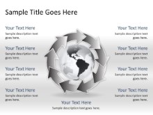 Download arrowcycle a 9gray globe PowerPoint Slide and other software plugins for Microsoft PowerPoint