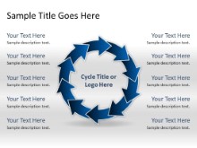 Download arrowcycle c 10blue PowerPoint Slide and other software plugins for Microsoft PowerPoint