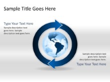 Download arrowcycle c 2blue globe PowerPoint Slide and other software plugins for Microsoft PowerPoint