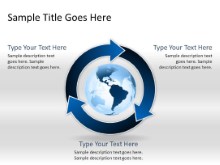 Download arrowcycle c 3blue globe PowerPoint Slide and other software plugins for Microsoft PowerPoint