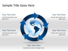 Download arrowcycle c 5blue globe PowerPoint Slide and other software plugins for Microsoft PowerPoint