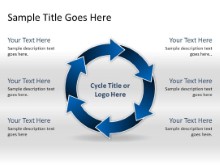 Download arrowcycle c 6blue PowerPoint Slide and other software plugins for Microsoft PowerPoint
