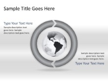 Download chrevoncycle b 2gray clockwise globe PowerPoint Slide and other software plugins for Microsoft PowerPoint