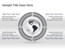 Download chrevoncycle b 4gray clockwise globe PowerPoint Slide and other software plugins for Microsoft PowerPoint