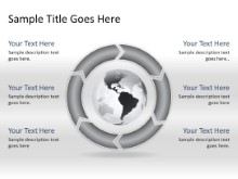 Download chrevoncycle b 6gray clockwise globe PowerPoint Slide and other software plugins for Microsoft PowerPoint