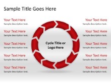 Download chrevoncycle c 10red clockwise PowerPoint Slide and other software plugins for Microsoft PowerPoint