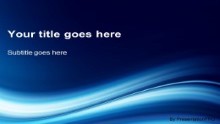 Download soothing waves PowerPoint Template and other software plugins for Microsoft PowerPoint