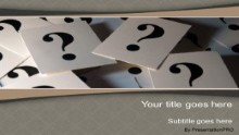 Download question mark cards PowerPoint Template and other software plugins for Microsoft PowerPoint