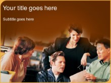 Download sales meeting orange PowerPoint Template and other software plugins for Microsoft PowerPoint