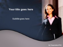 Download welcoming business woman PowerPoint Template and other software plugins for Microsoft PowerPoint