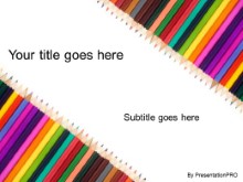Download colored pencils PowerPoint Template and other software plugins for Microsoft PowerPoint