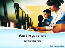 Download computer training blue PowerPoint Template and other software plugins for Microsoft PowerPoint