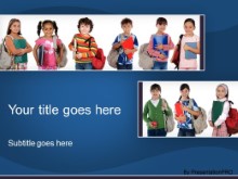 Download ready for school blue PowerPoint Template and other software plugins for Microsoft PowerPoint