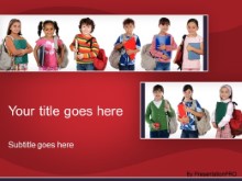 Download ready for school red PowerPoint Template and other software plugins for Microsoft PowerPoint