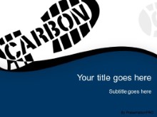 Download carbon footprint blue PowerPoint Template and other software plugins for Microsoft PowerPoint