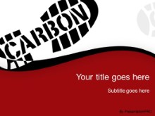 Download carbon footprint red PowerPoint Template and other software plugins for Microsoft PowerPoint