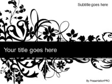 Download floral abstract black PowerPoint Template and other software plugins for Microsoft PowerPoint