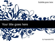 Download floral abstract blue PowerPoint Template and other software plugins for Microsoft PowerPoint