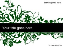 Download floral abstract green PowerPoint Template and other software plugins for Microsoft PowerPoint