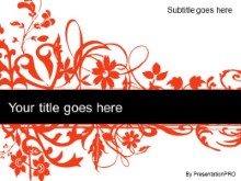 Download floral abstract orange PowerPoint Template and other software plugins for Microsoft PowerPoint