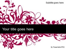 Download floral abstract pink PowerPoint Template and other software plugins for Microsoft PowerPoint