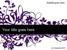 Download floral abstract purple PowerPoint Template and other software plugins for Microsoft PowerPoint