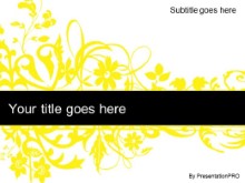 Download floral abstract yellow PowerPoint Template and other software plugins for Microsoft PowerPoint