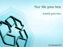 Download recycling extruded PowerPoint Template and other software plugins for Microsoft PowerPoint