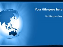 Download fareast rays blue PowerPoint Template and other software plugins for Microsoft PowerPoint