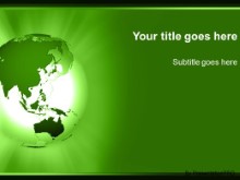 Download fareast rays green PowerPoint Template and other software plugins for Microsoft PowerPoint