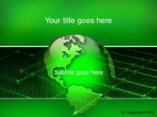 Download global networking green PowerPoint Template and other software plugins for Microsoft PowerPoint