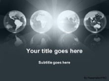 Download globe illumination gray PowerPoint Template and other software plugins for Microsoft PowerPoint