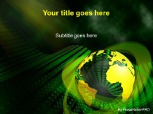 Download green ribbon world PowerPoint Template and other software plugins for Microsoft PowerPoint
