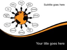 Download hello world orange PowerPoint Template and other software plugins for Microsoft PowerPoint