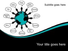 Download hello world teal PowerPoint Template and other software plugins for Microsoft PowerPoint