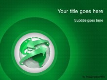 Download world around me green PowerPoint Template and other software plugins for Microsoft PowerPoint