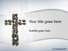 Download stone cross PowerPoint Template and other software plugins for Microsoft PowerPoint