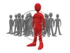 3D people-Be Different 3D stick figure for PowerPoint