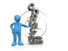 3D people-Contact Us 3D stick figure for PowerPoint